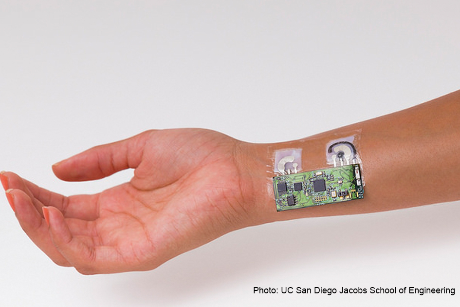 The temporary tattoo features an attached electronic reader that can send information on alcohol levels to a smart phone.
